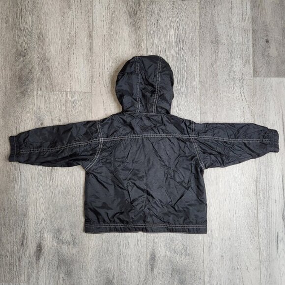 Gap Baby Black Hooded Rainjacket Size 3T - Picture 7 of 10